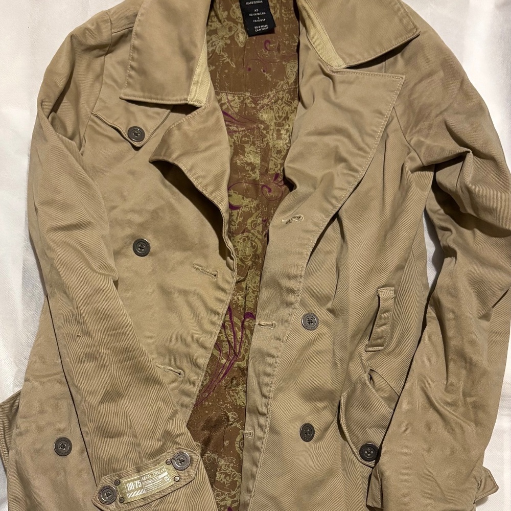 Y2K VTG Oakley 2008 MTN DIV Trench Coat -Paisley Lining - XS